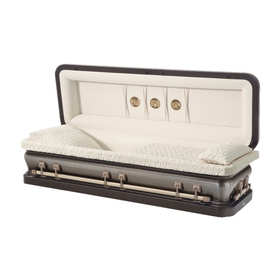 Golden granite 18-gauge steel casket