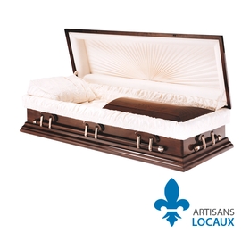Solid maple casket